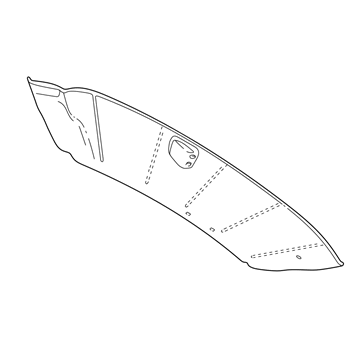 8W7Z-5451916-KC Ford Headlining - Roof Illustration 1 of 1