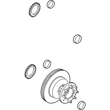 Ford E-350/E-350 Super Duty Brake Disc - 8C2Z-1102-D