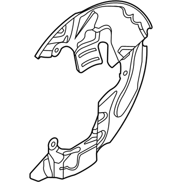 Ford Brake Backing Plate - LX6Z-2K005-D