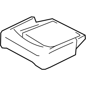 Ford GL7Z-7863805-AB Rear Seat Cushion Cover Assembly
