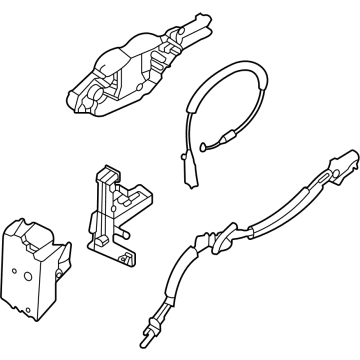 Ford Rear Passenger Door Handle Latch - M2DZ-78264A27-E
