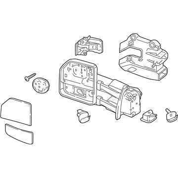 HC3Z-17683-EA Ford Mirror Assembly Rear View Outer Illustration 1 of 1