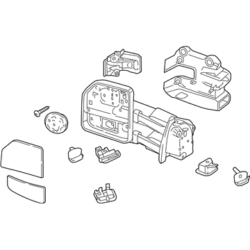 HC3Z-17682-SA Ford Mirror Assembly Rear View Outer Illustration 1 of 1