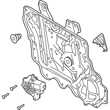 Ford Explorer Window Regulator - LB5Z-7823200-D