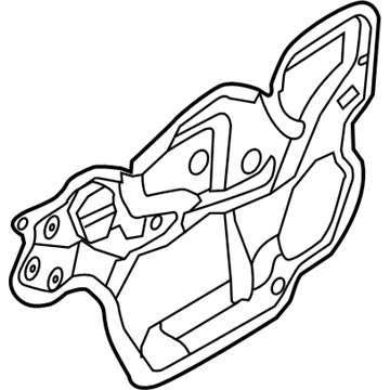 BM5Z-58237A04-A Ford Water Splash Shield Illustration 1 of 1