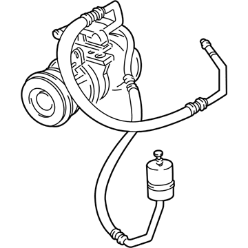 1992 Ford E-150 A/C Hose - F2UZ19D850C