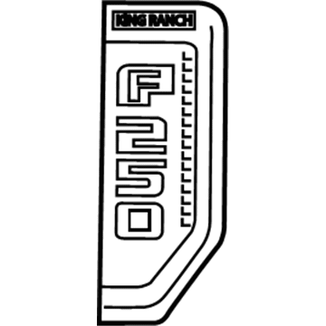 Ford HC3Z-16720-DB Name Plate