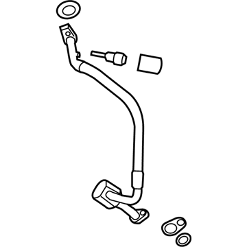 UAC A/C Suction Line Hose Assembly For 2009-2012 Ford Escape - 83636MG