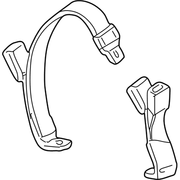 2004 Mercury Sable Seat Belt - 4F1Z-7460044-AAA
