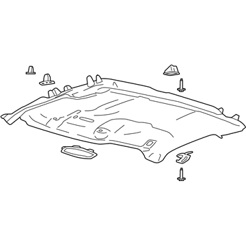 HC3Z-2551944-FD Ford Headlining - Roof Illustration 1 of 1
