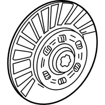 Ford Mustang Clutch Disc - F7ZZ-7550-AA