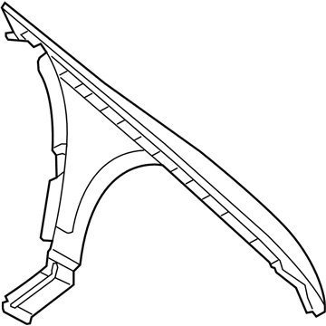 DA5Z-16005-A Ford Front Fender Assembly Illustration 1 of 1