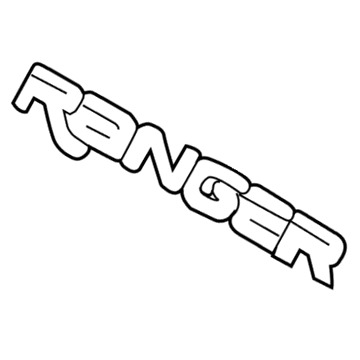 1993 Ford Ranger Emblem - E9TZ-16720-A