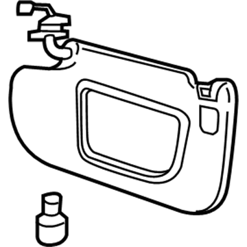 Ford FT4Z-5804105-JA Sun Visor Assembly