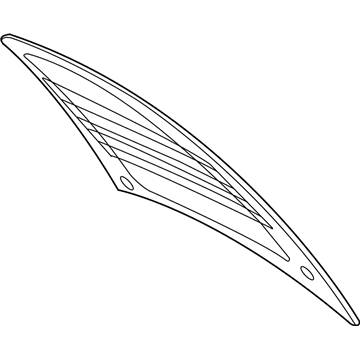 Ford YS4Z-6142006-BA Heated Rear Window YS4Z-6142006-BA Ford Heated Rear Window Illustration 1 of 1