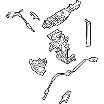Lincoln Corsair Rear Passenger Door Handle Latch - LJ7Z-78264A27-G