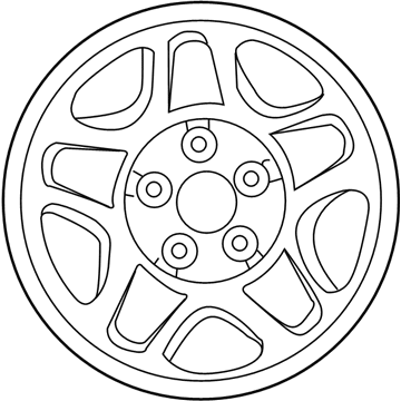 1999 Mercury Mountaineer Spare Wheel - F87Z-1015-CC