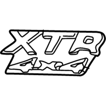 1L3Z-8425622-ABL Ford Name Plate Illustration 1 of 1