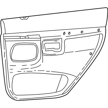 F5TZ7827407AAZ Ford Panel Assembly Door Trim Illustration 1 of 1