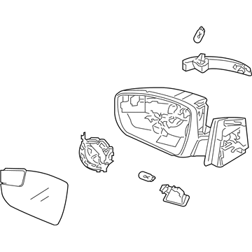 Ford Focus Car Mirror - F1EZ-17683-B