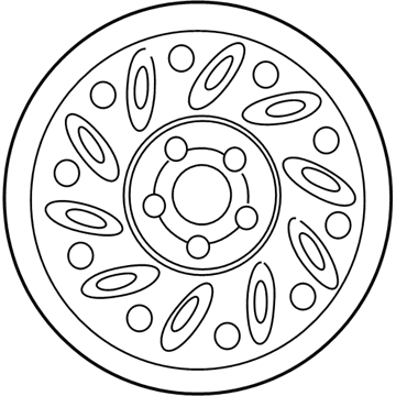 1999 Mercury Mountaineer Spare Wheel - F87Z-1007-BD