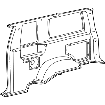 F67Z9831013AAC Ford Trim Assembly Quarter Illustration 1 of 1