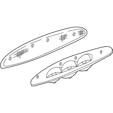 XL1Z-13A613-CA Ford Rear High Mounted Lamp Assembly Illustration 1 of 1