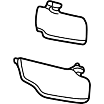 2005 Ford F-450 Super Duty Sun Visor - 5C3Z-2504104-CAA