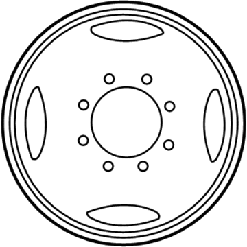 2002 Ford F-350 Super Duty Spare Wheel - 2C3Z-1015-CA