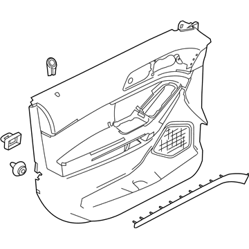 Ford FB5Z-7823942-AE Panel - Door Trim - Lower