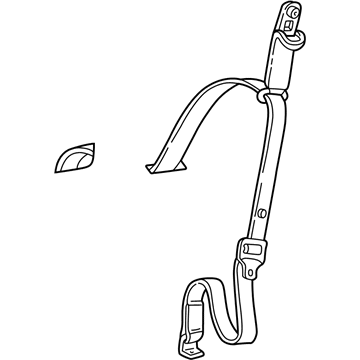 1996 Ford Explorer Seat Belt - F67Z-98611B69-D