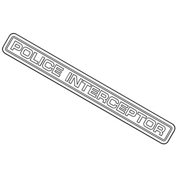 2022 Ford Police Interceptor Utility Emblem - LB5Z-7842528-A
