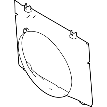 Ford E-350/E-350 Super Duty Fan Shroud - LC2Z-8146-A