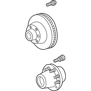 Ford F81Z-1109-DA Hub Assembly - Wheel