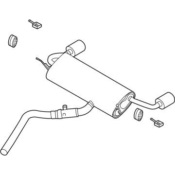 2022 Lincoln Corsair Muffler - PZ1Z-5A289-D