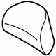 Ford KL3Z-18610A62-DA Headrest Cover Roll Type