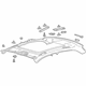 Ford GD9Z-5451916-CG Headlining - Roof Ford GD9Z-5451916-CG Headlining - Roof