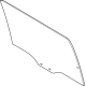 Ford PL3Z-1625712-C Rear Door Glass