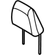 Ford LJ8Z-58611A08-AC HEADREST - COVER AND PAD