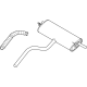 Ford LX6Z-5A289-BB Rear Muffler Assembly