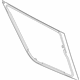 Ford LC5Z-7829700-E Quarter Window Glass
