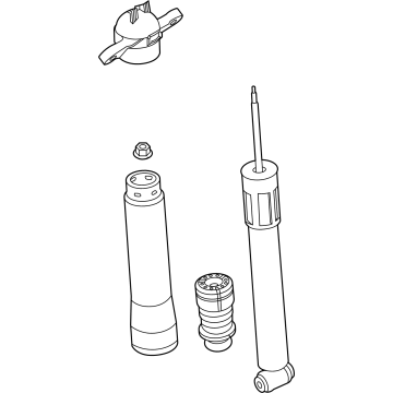 R1PZ-18125-A Ford Shock Absorber Assembly Illustration 1 of 1