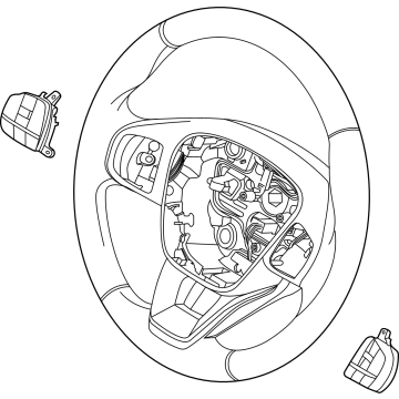 SZ6Z-3600-HA Ford Steering Wheel Assembly Illustration 1 of 1