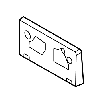 Ford S1PZ-17A385-AA License Plate Bracket S1PZ-17A385-AA Ford License Plate Bracket Illustration 1 of 1