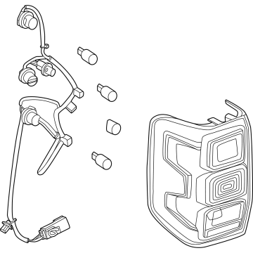 N1WZ-13404-AV Ford Rear Lamp Assembly Stop And Flas Illustration 1 of 1