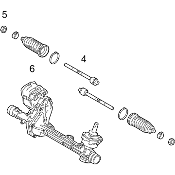 Ford DB5Z-3504-P Steering Gear Assembly DB5Z-3504-P Ford Steering Gear Assembly Illustration 1 of 1