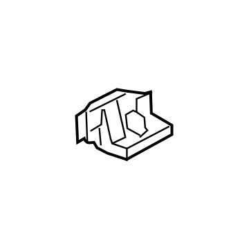 LB5Z-7861749-BK Ford Seat Track Cover Illustration 1 of 1