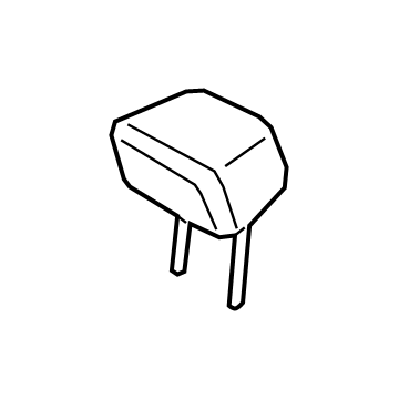 RB5Z-78611A08-AD Ford Head Rest Assembly Illustration 1 of 1