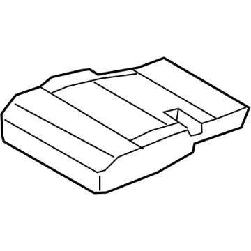 RB5Z-7863804-UB Ford Rear Seat Cushion Cover Assembly Illustration 1 of 1