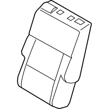RB5Z-7866600-VB Ford Rear Seat Back Cover Assembly Illustration 1 of 1